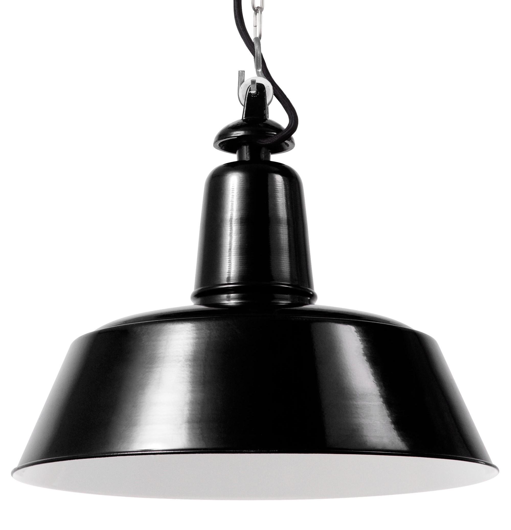 Industrial pendant light studio product image on white background.