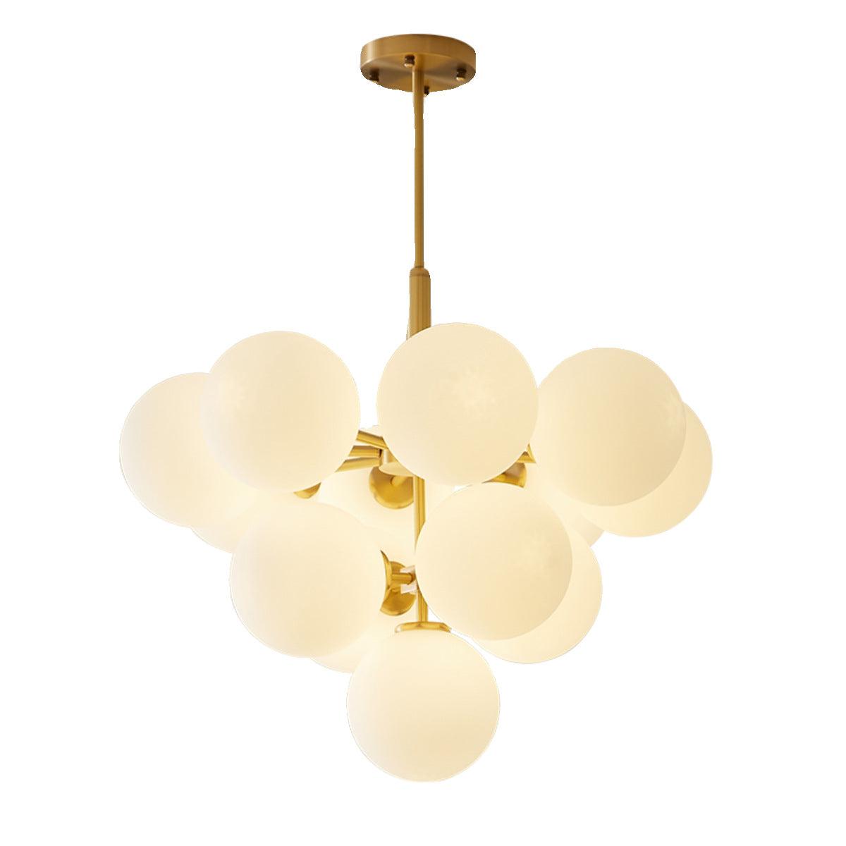 Scandinavian chandelier photographed on a clean white studio background.