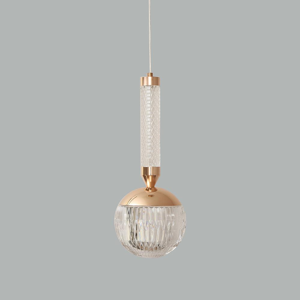 Front view of a luxury pendant light for contemporary architectural interiors.
