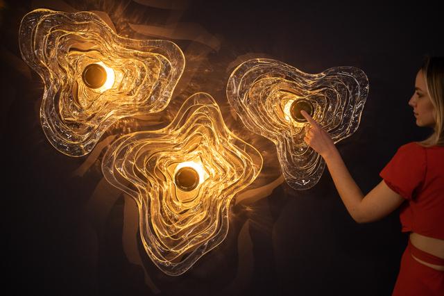 Bespoke wall lighting collection showcasing a variety of project-specific decorative designs.