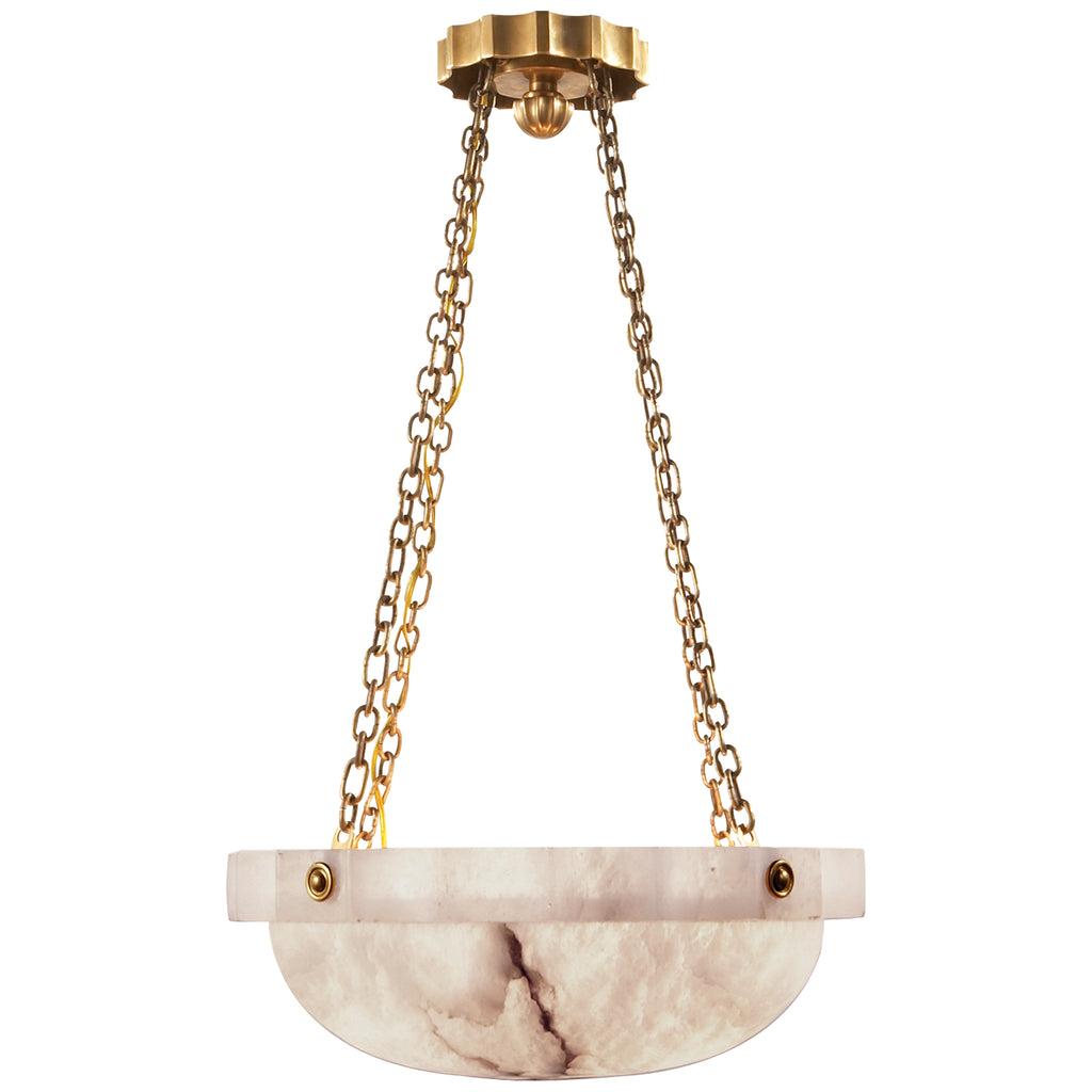 Marble chandelier photographed on a clean white studio background showcasing genuine natural stone and premium metal detailing.