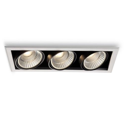 Multiple downlight family with different module and finish variations.