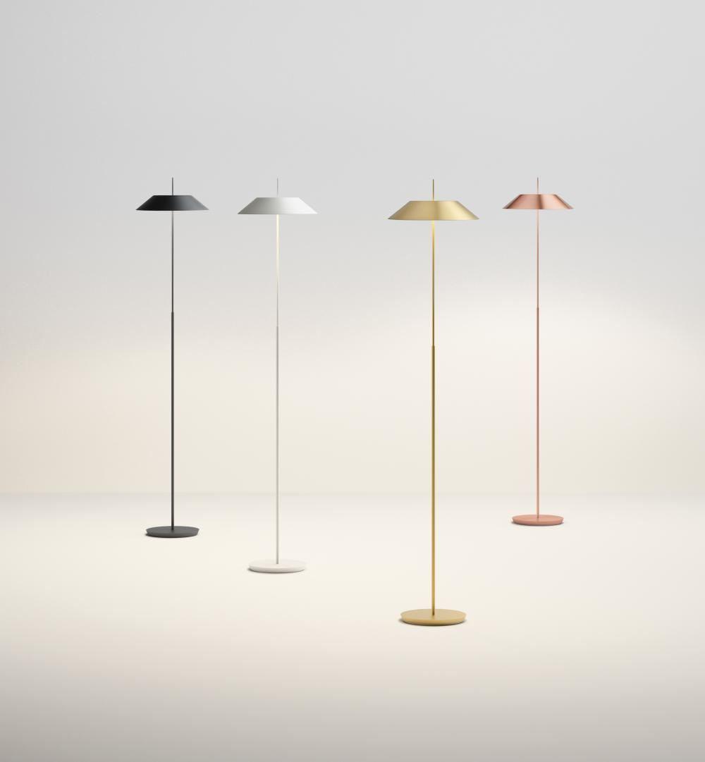 Collection of minimalist floor lamps featuring clean geometric forms and premium decorative finishes.