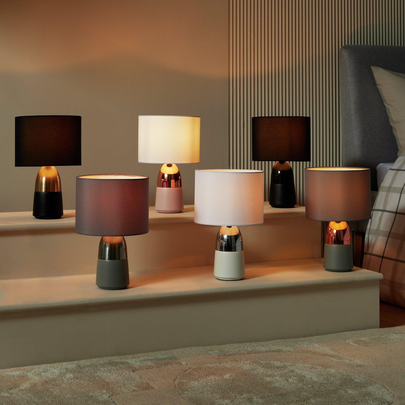 Collection of bedside table lamps designed for residential bedrooms and luxury hospitality interiors.