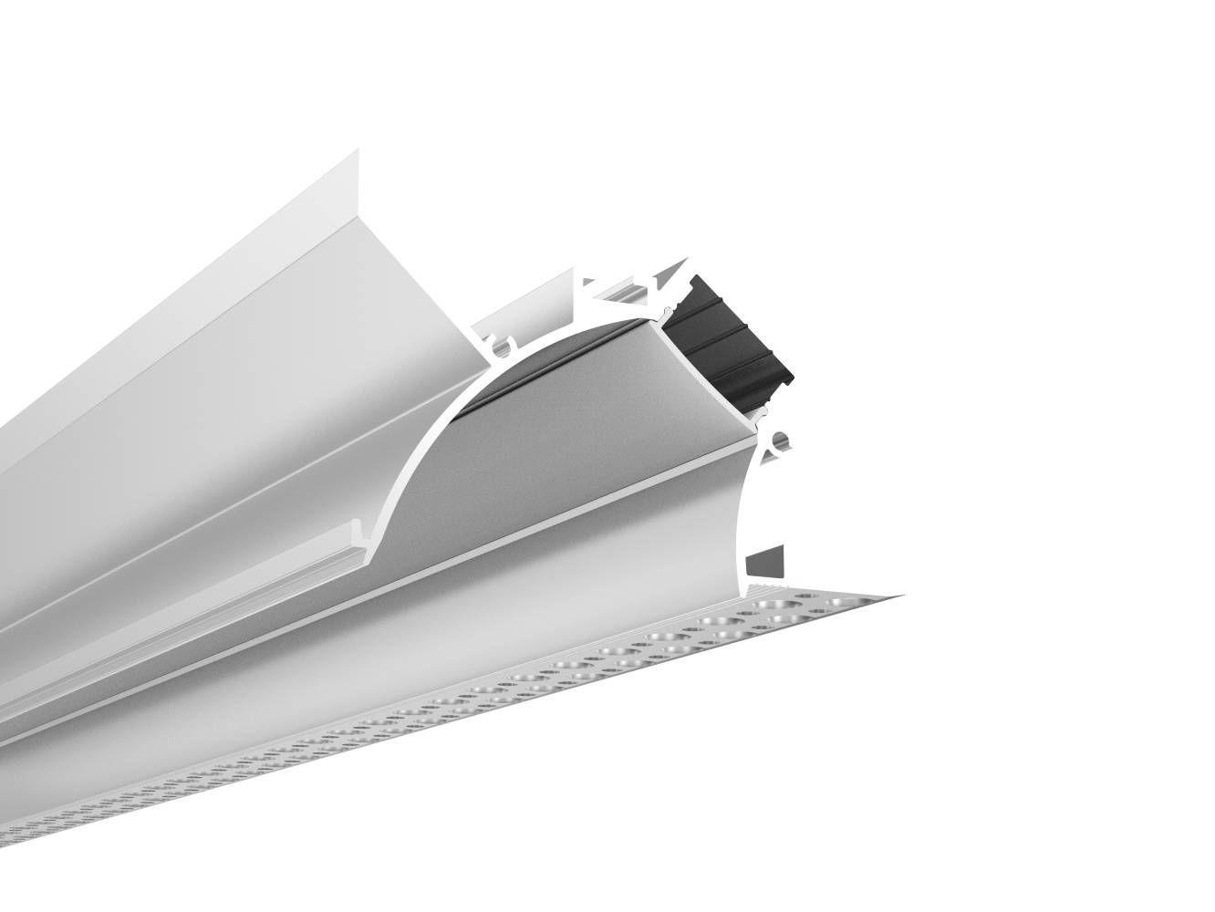 Floating ceiling cove lighting profile shown in a clean product perspective.