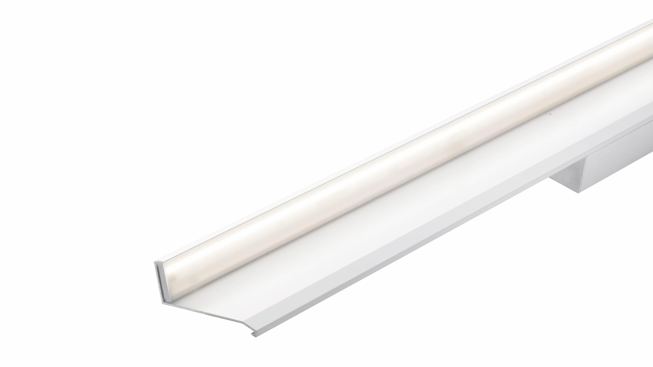 Floating ceiling cove lighting profile shown in a clean product perspective.