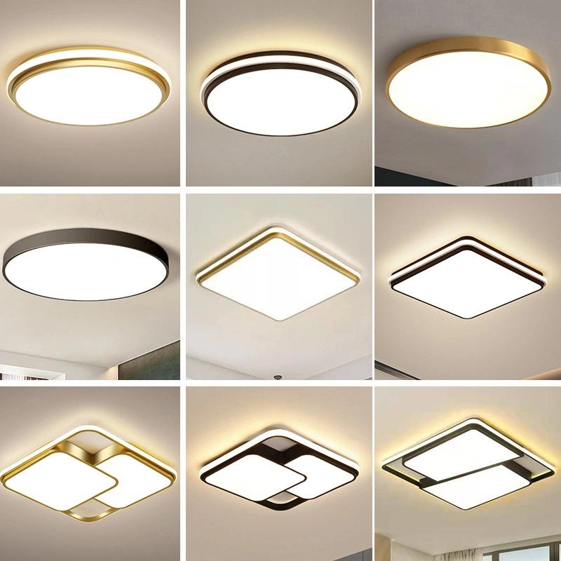 Collection of minimalist ceiling lights designed for contemporary residential and hospitality interiors.