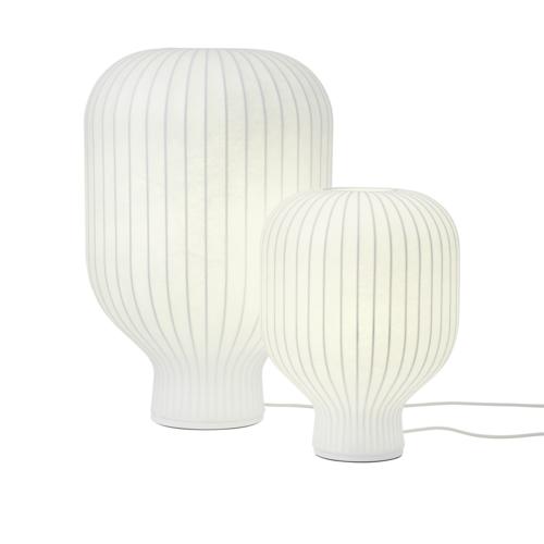 Collection of Scandinavian table lamps featuring wood, metal and fabric combinations inspired by Nordic interiors.
