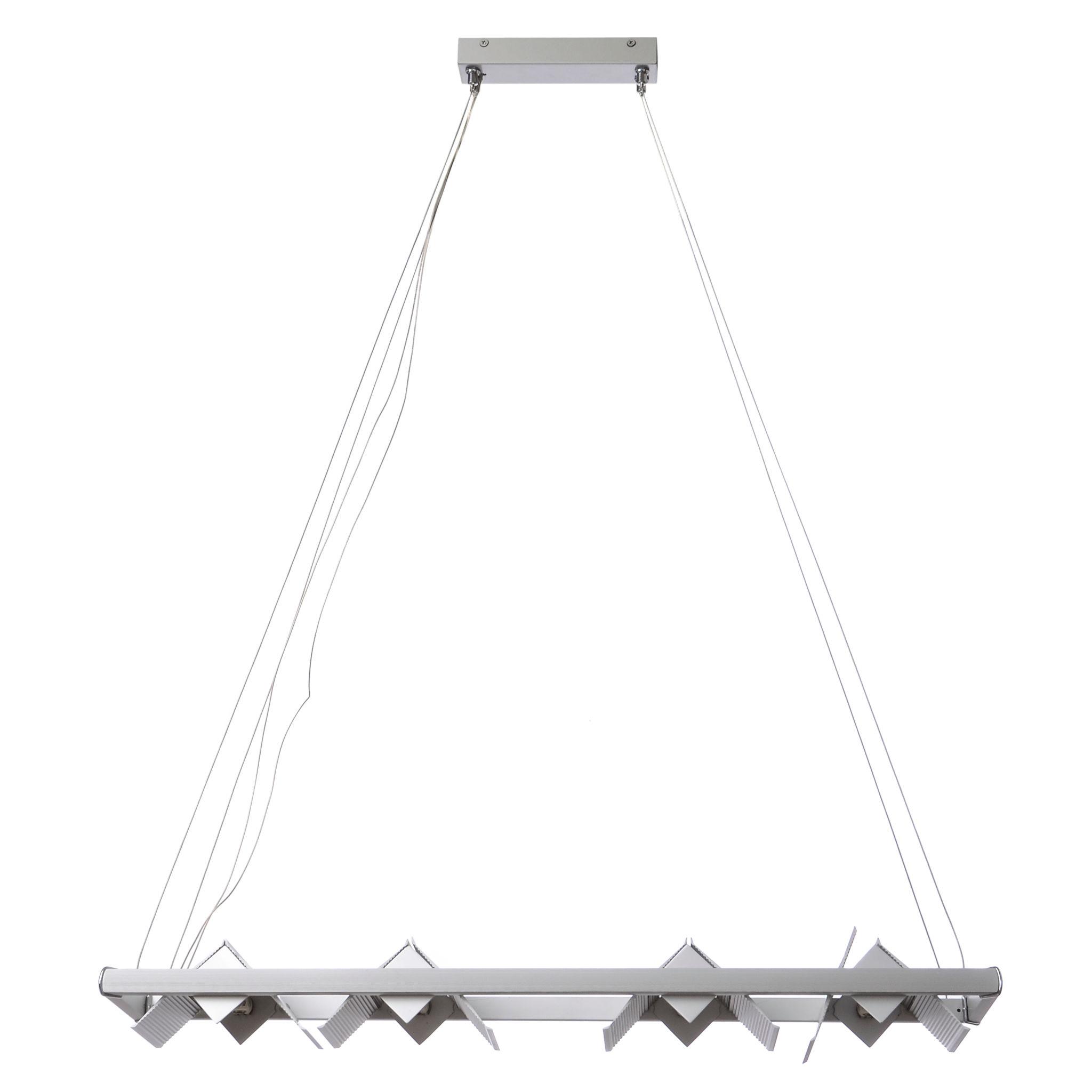 Modern designer chandelier photographed on a clean white studio background.