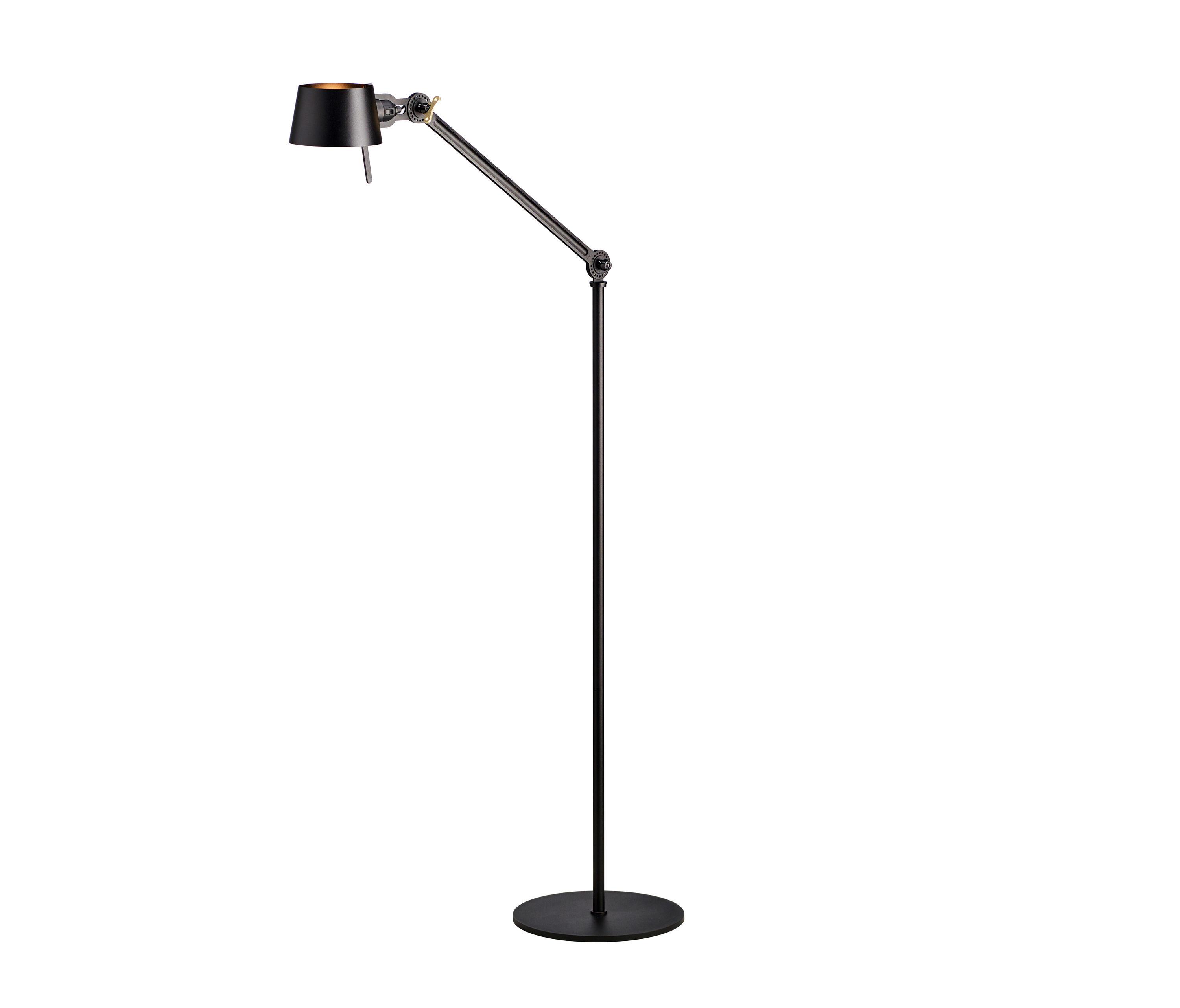 Reading floor lamp photographed on a clean white background showcasing its adjustable head, slim profile and premium finish.