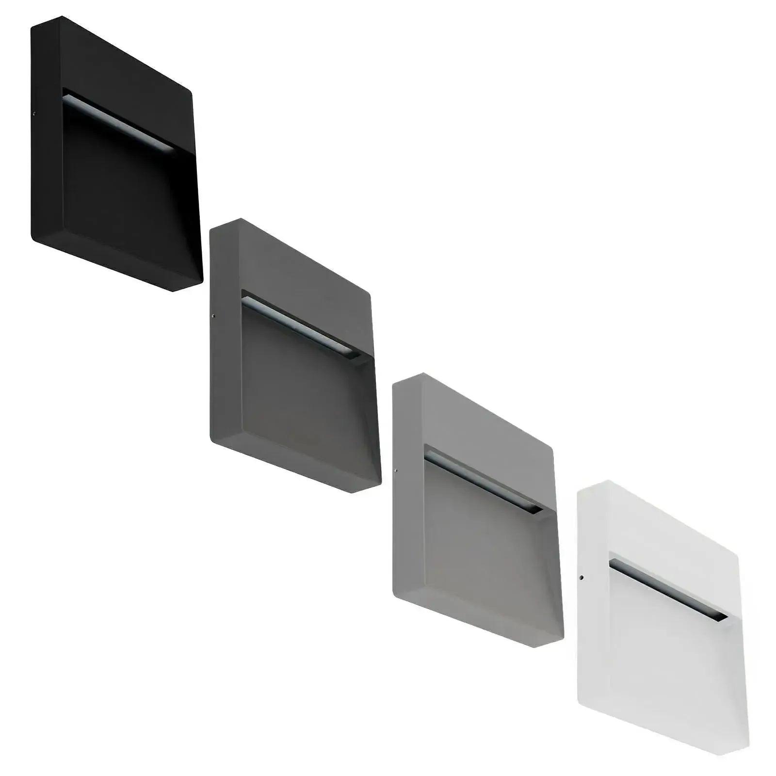 Surface step light family with size, finish and beam variations.