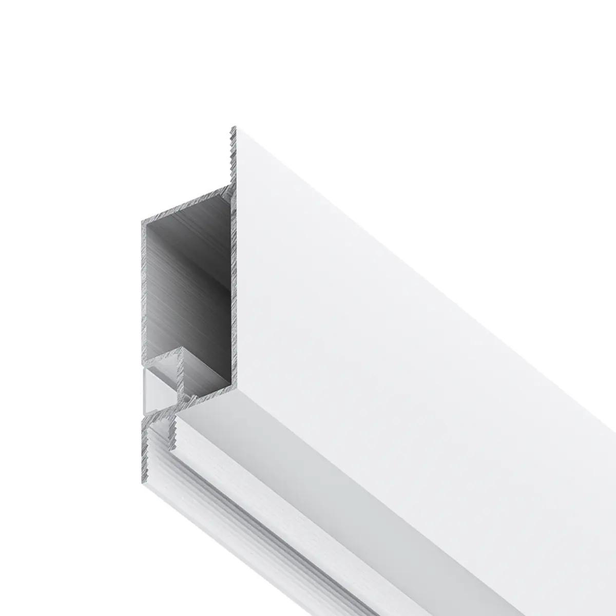 Curtain cove lighting profile shown in a clean product perspective.