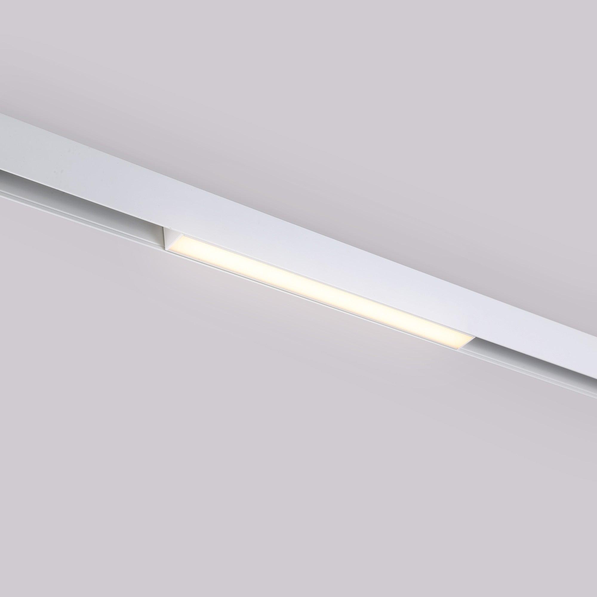 Front view of a magnetic diffused linear light module.