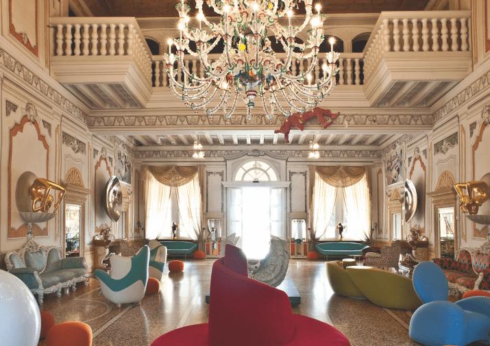 Bespoke chandelier installed in a luxury hospitality project.