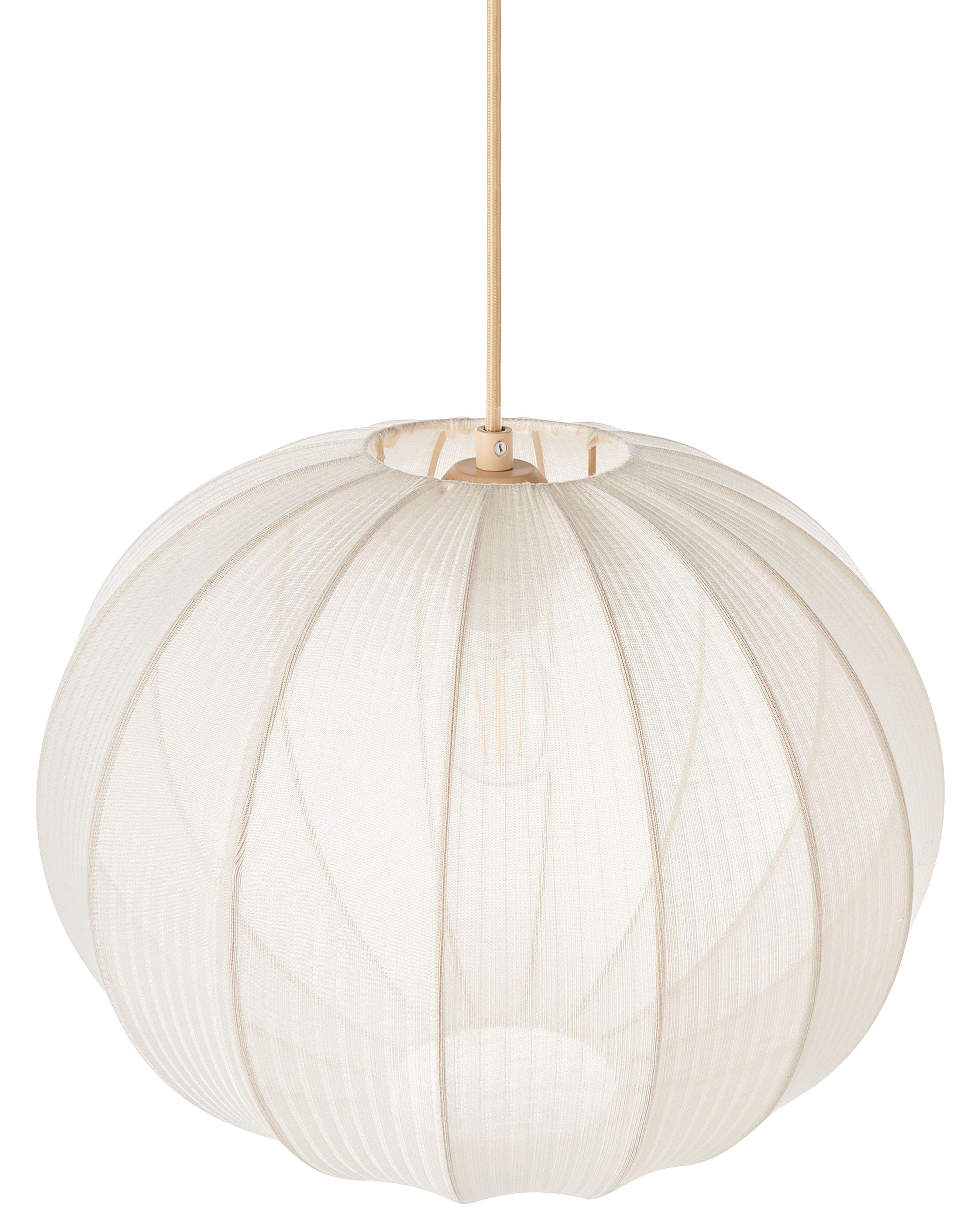 Fabric pendant light photographed on a clean white studio background.