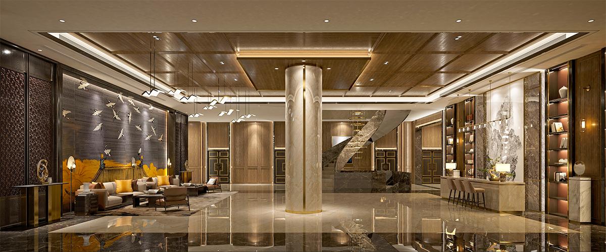 Perimeter cove lighting integrated around the ceiling perimeter of a contemporary office interior.