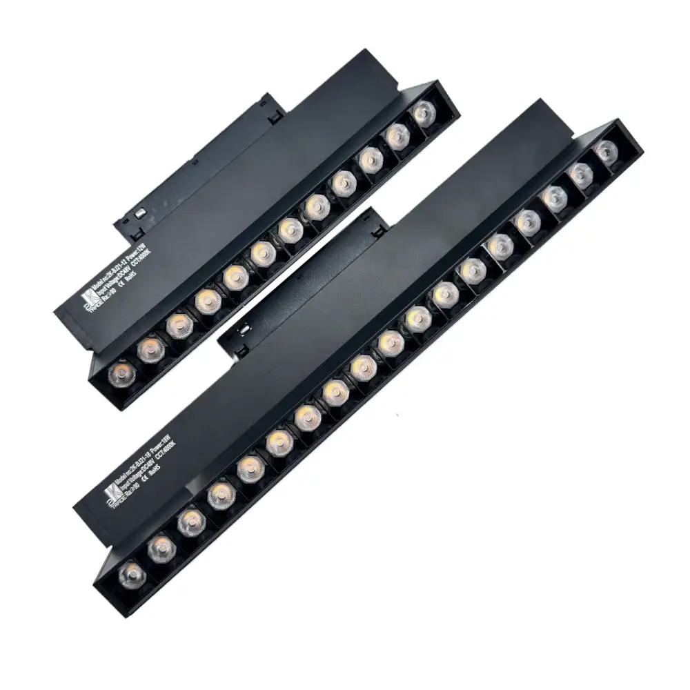 Front view of a magnetic grille light module.