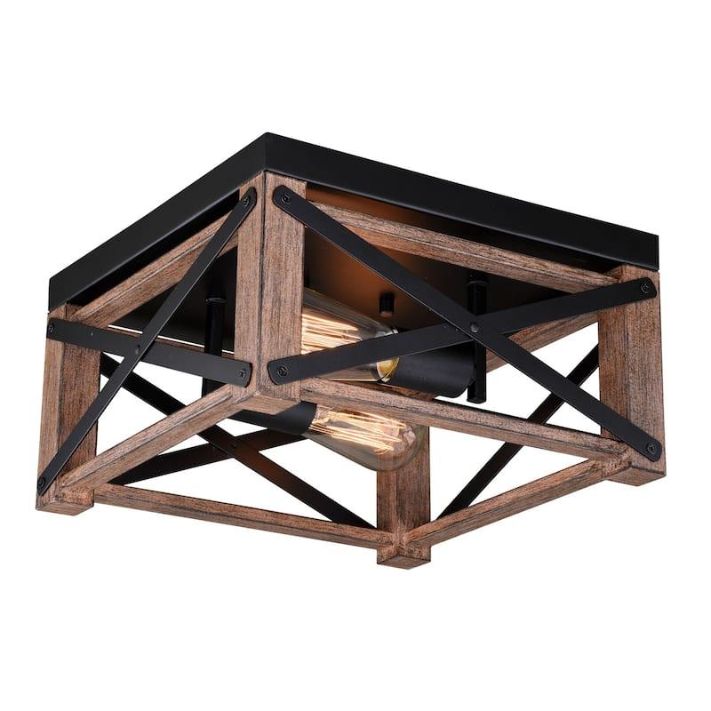 A warm decorative ceiling light combining aged materials, traditional textures and a relaxed farmhouse-inspired character.