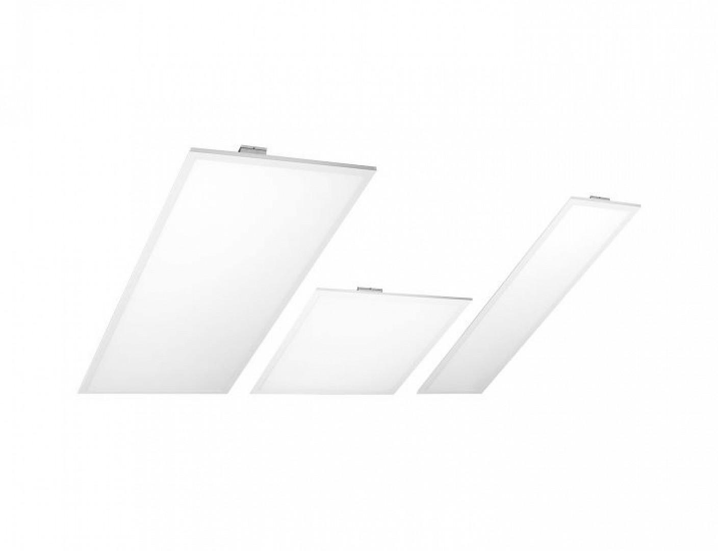 Microprismatic office panel collection featuring different recessed sizes and optical configurations