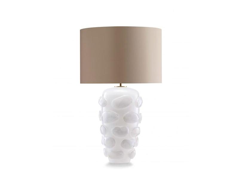 Luxury table lamp photographed on a clean white background showcasing premium materials and refined craftsmanship.