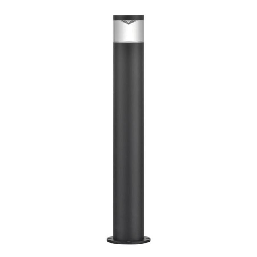 Front view of an anti-glare bollard light.