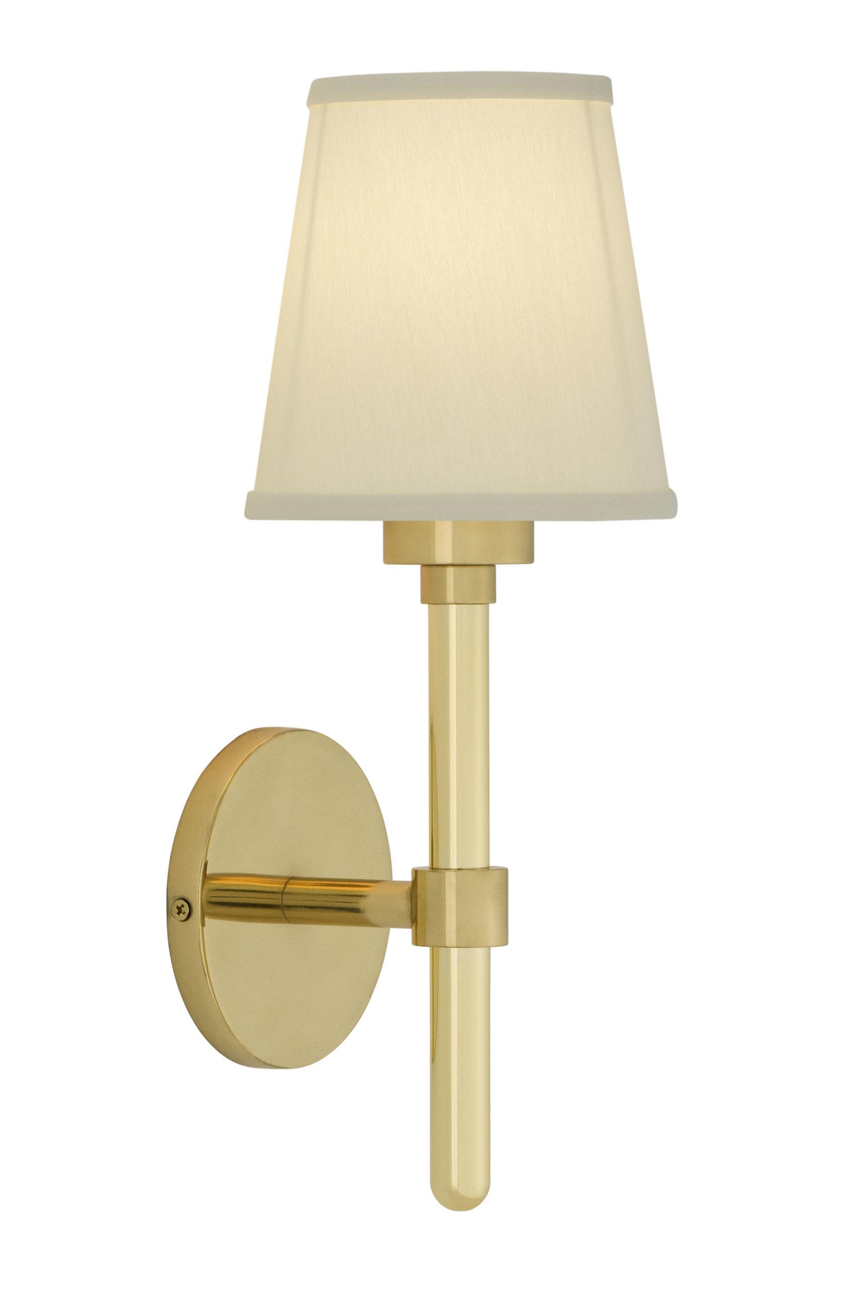 Bedside wall lamp photographed on a clean white studio background featuring elegant contemporary detailing.