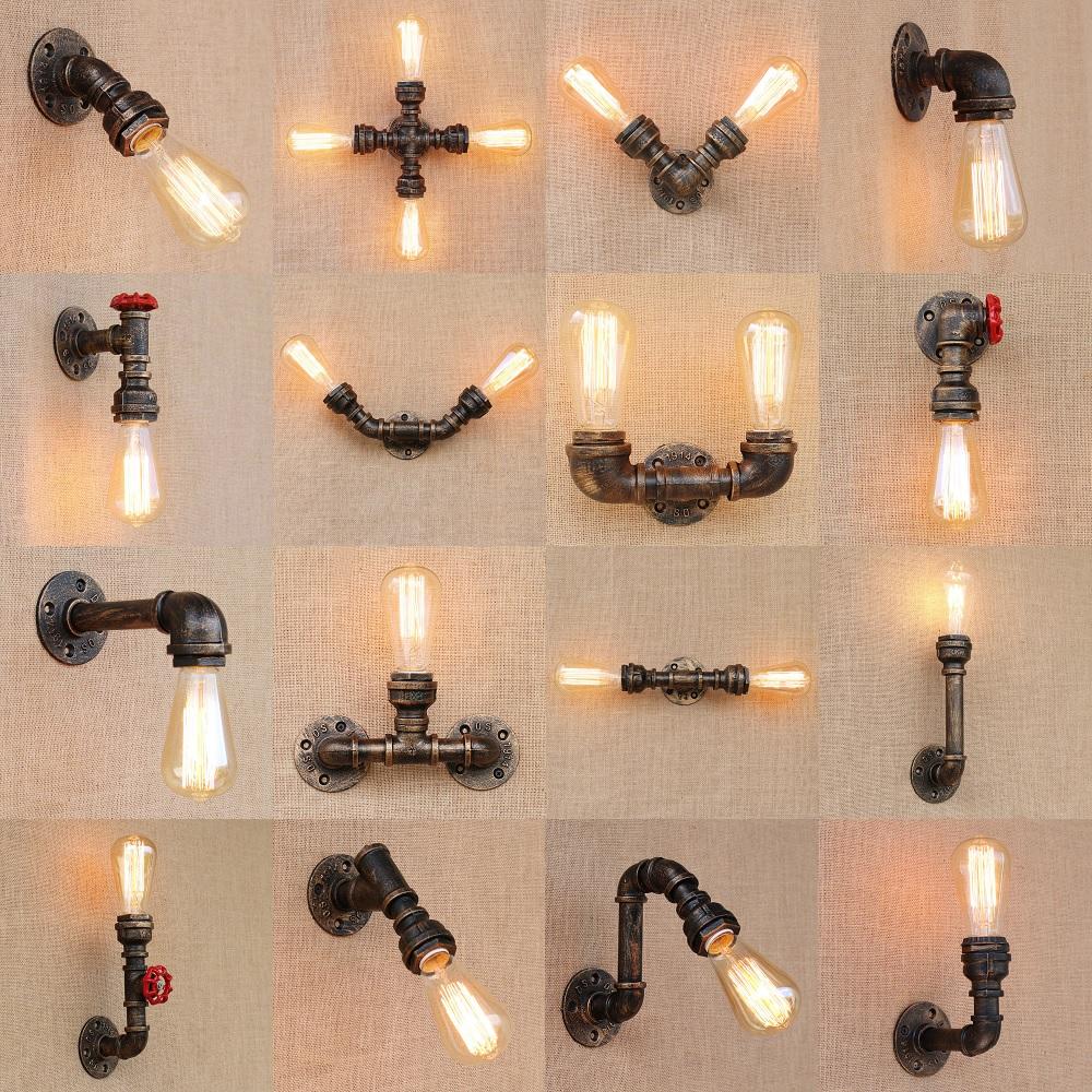 Industrial wall lamp family showcasing loft-inspired designs and multiple finishes.