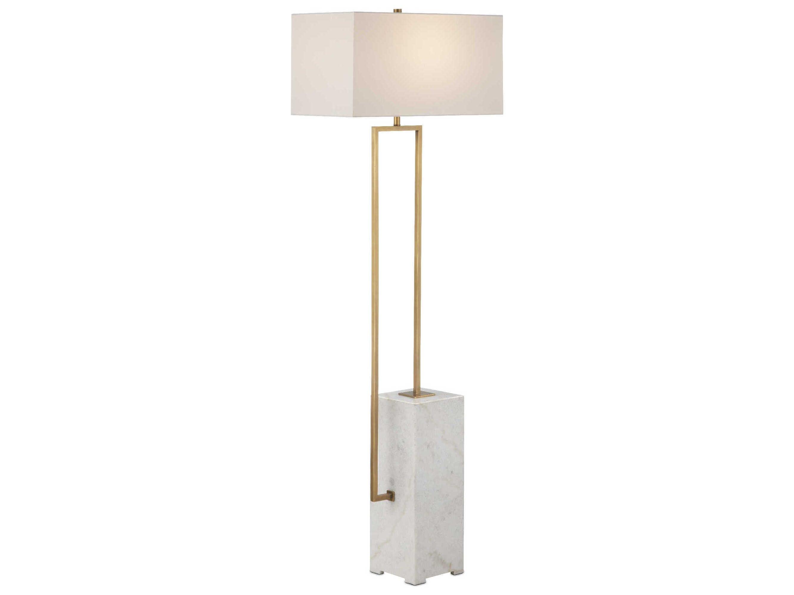 Marble floor lamp photographed on a clean white background highlighting its natural marble base and premium metal detailing.