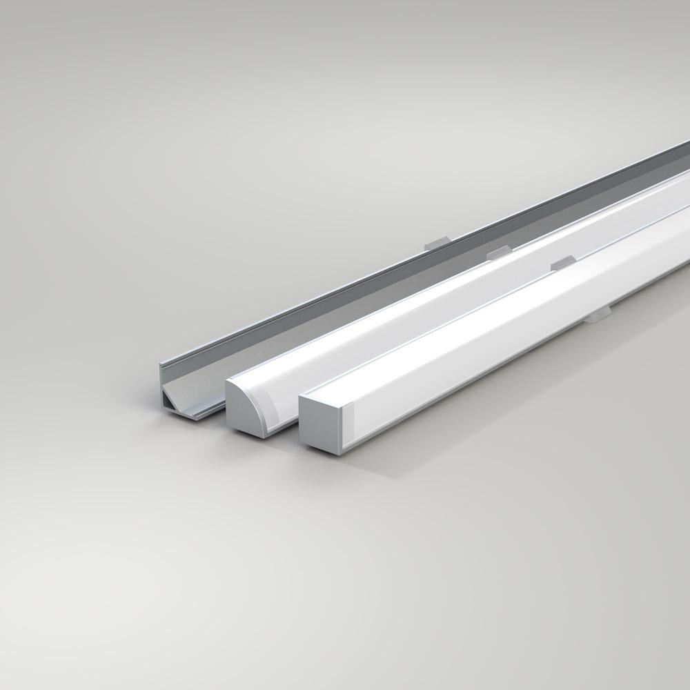 RGB cove lighting profile family with multiple profile dimensions, diffuser options and RGB LED configurations.