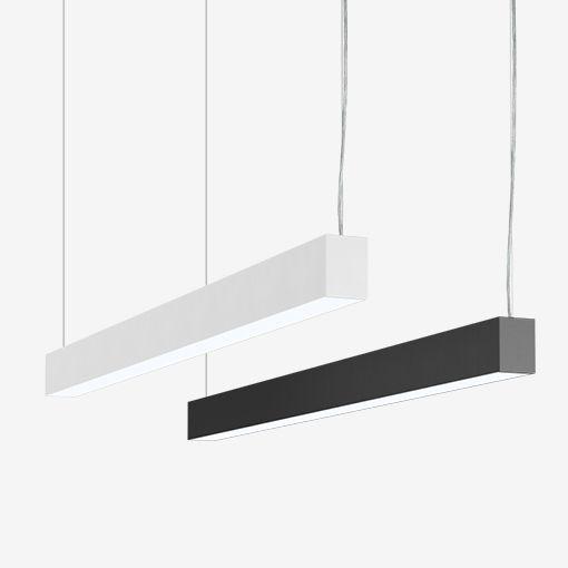 Continuous linear light family with finish and length variations.