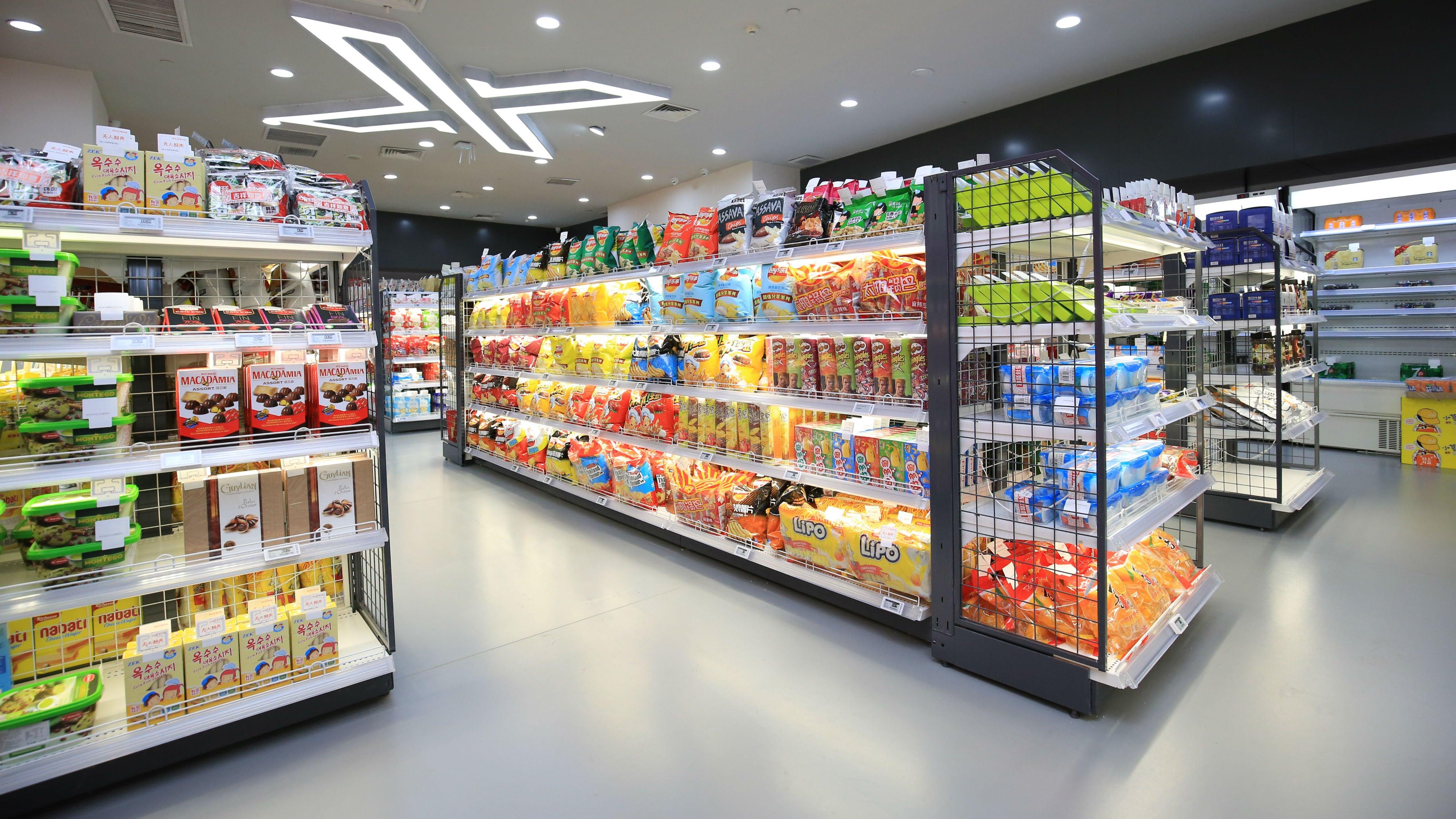Supermarket lighting system for aisles, shelves, fresh-food areas and product displays in modern retail environments