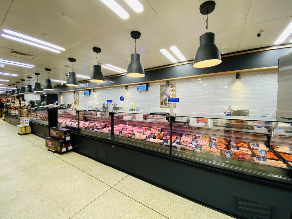 Supermarket lighting system for aisles, shelves, fresh-food areas and product displays in modern retail environments