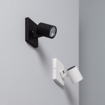 Wall-mounted spotlight family showing alternative finishes and housing variations.