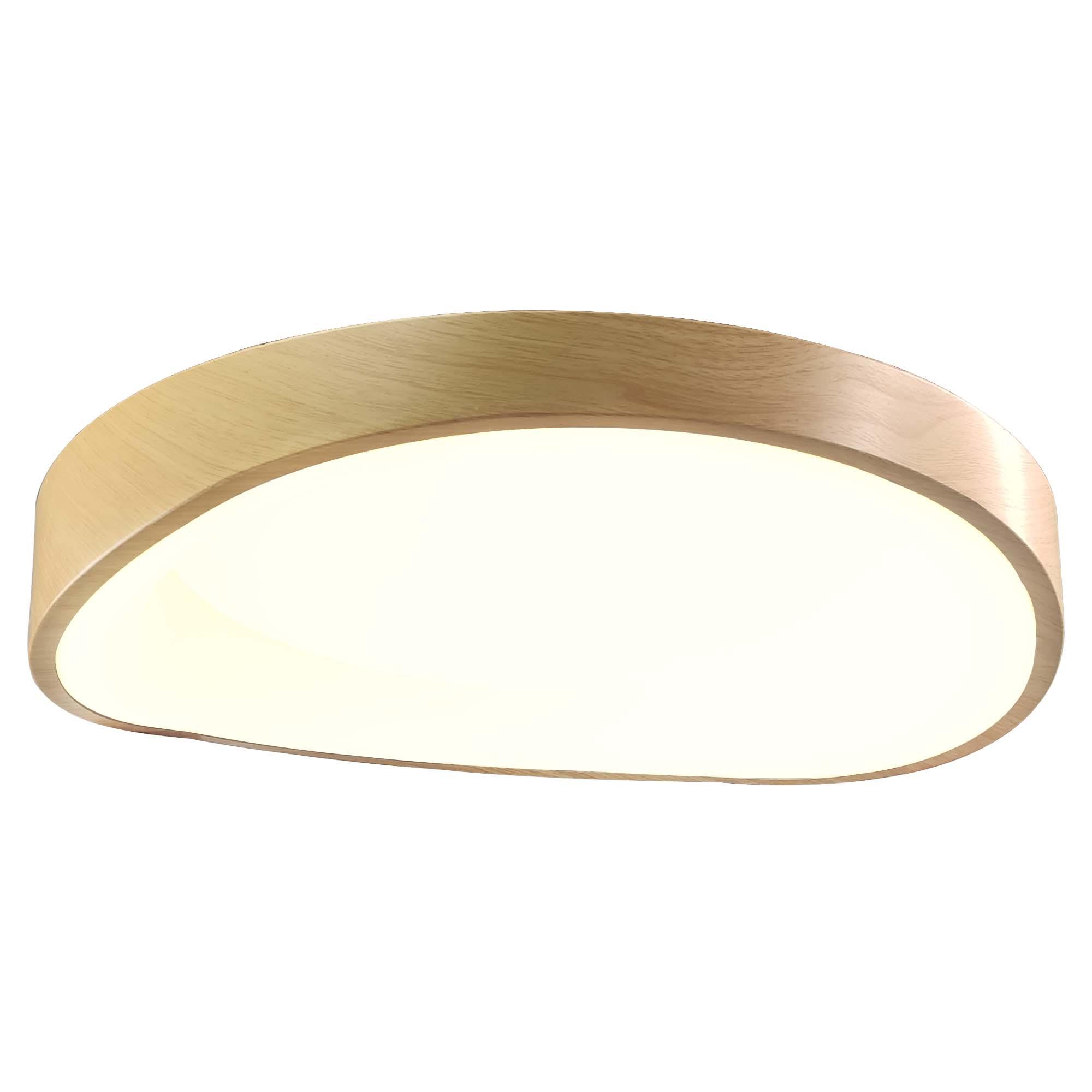 A warm decorative ceiling light defined by the natural character, grain and understated beauty of wood.