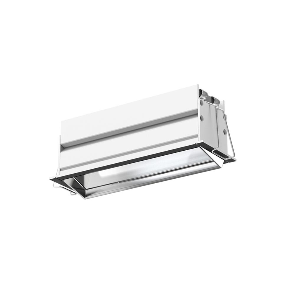 Asymmetric wall washer shown in a clean 45° product perspective.