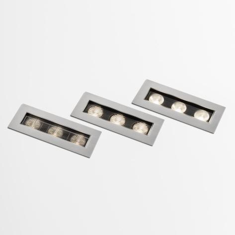 Asymmetric wall washer family with different lengths, optical distributions and beam options.