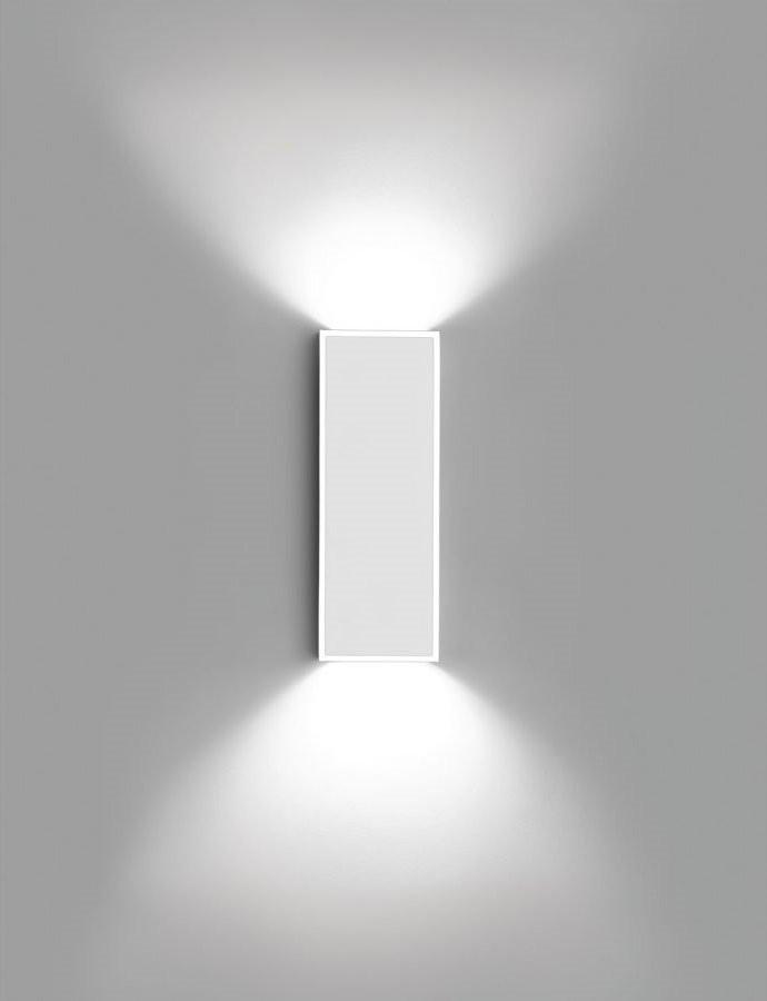 Front view of a minimalist architectural wall lamp.