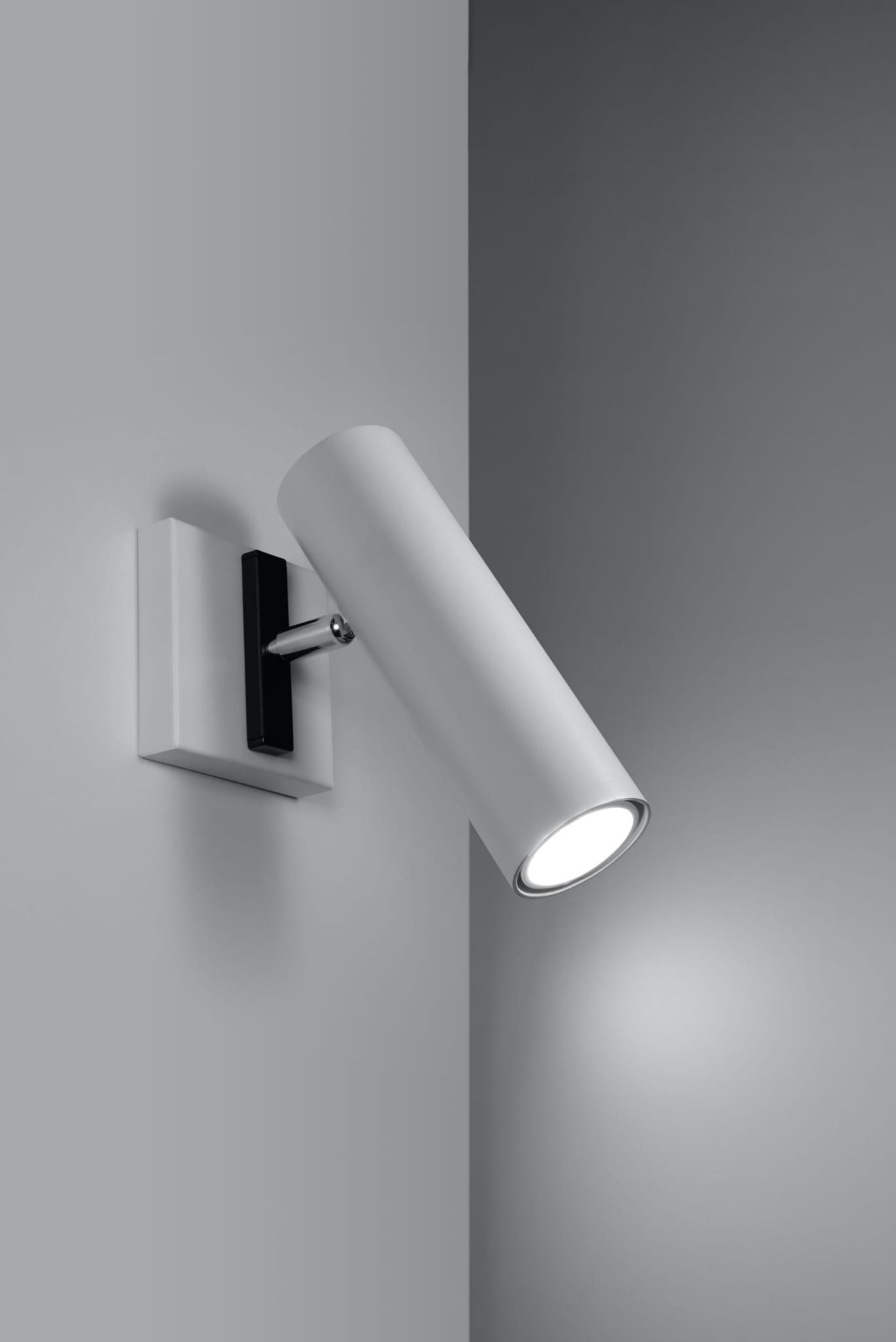 Front view of a minimalist architectural wall lamp.