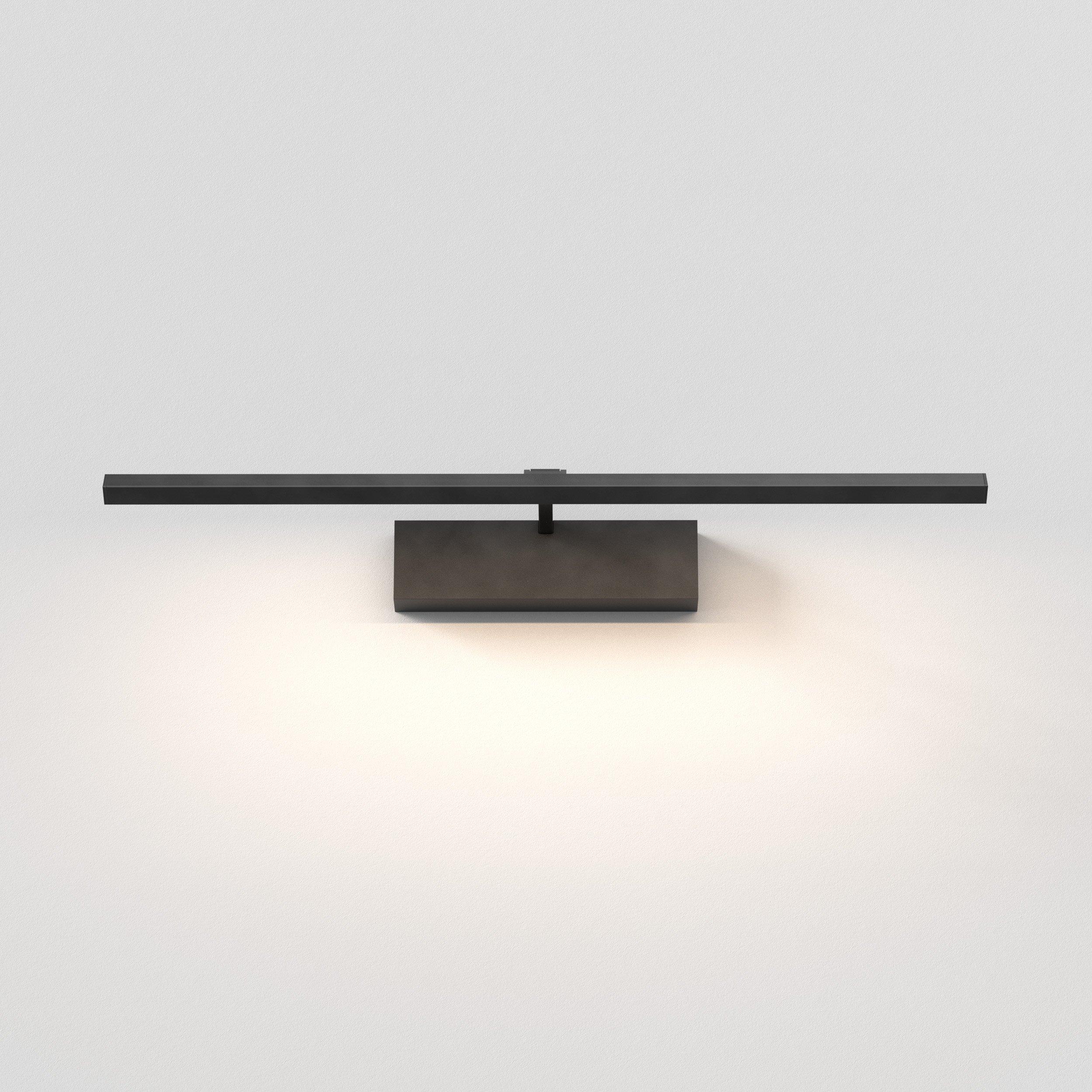 Front view of a premium picture wall lamp designed for artwork illumination.