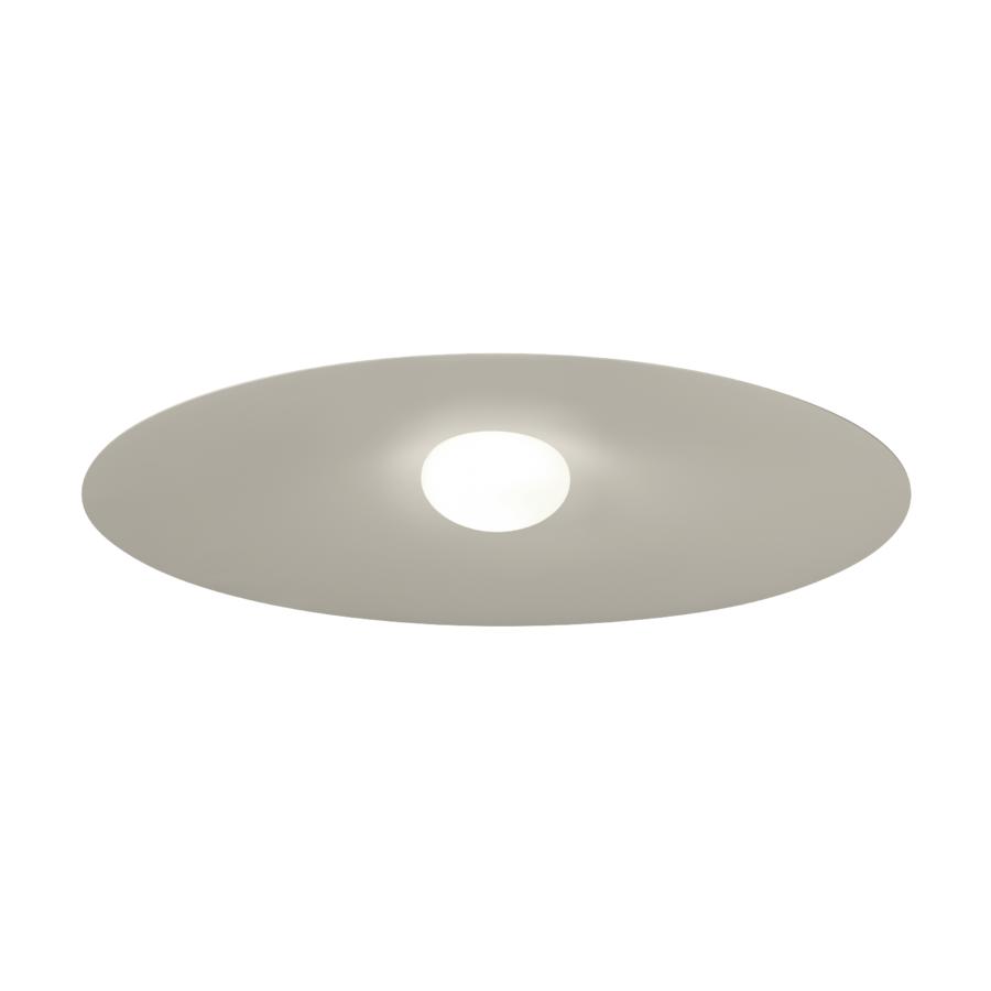 Front view of a minimal surface-mounted ceiling light.