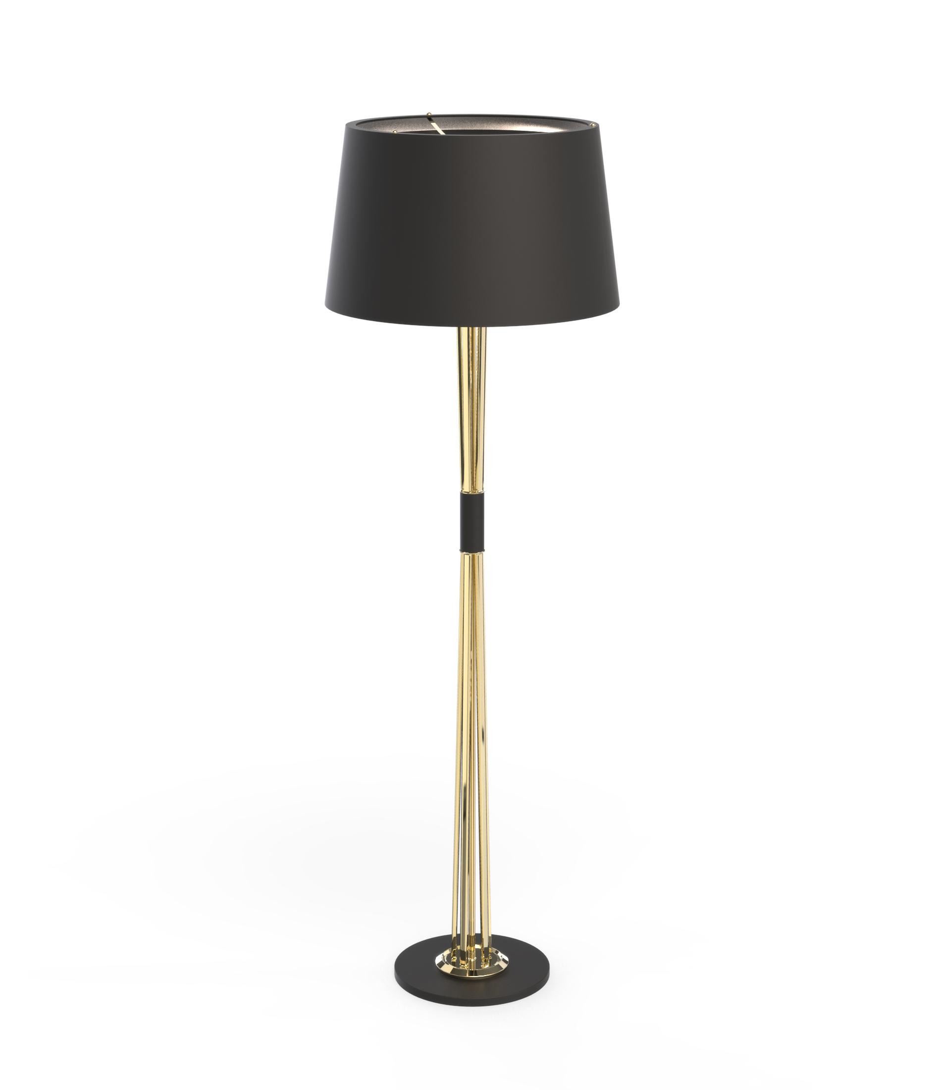 Luxury floor lamp photographed on a clean white background showcasing premium materials, elegant proportions and refined craftsmanship.