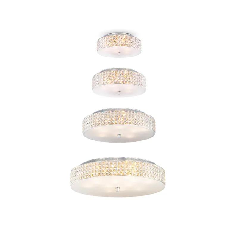 Luxury ceiling light family with form, finish and size variations.