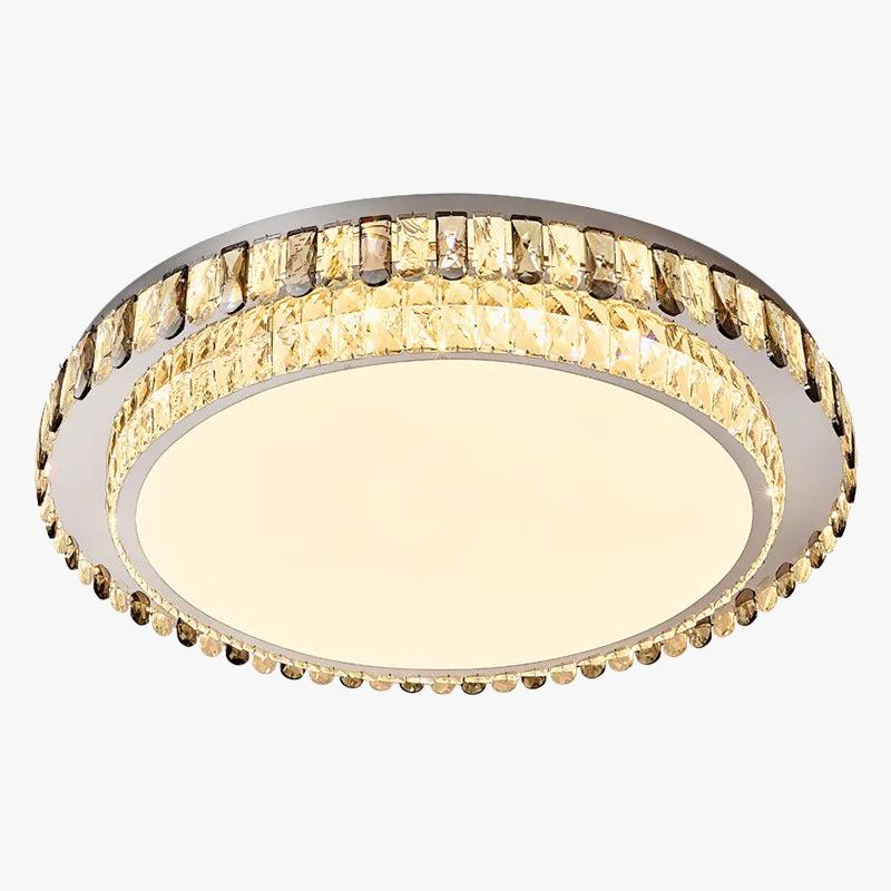 Front view of a luxury surface-mounted ceiling light.