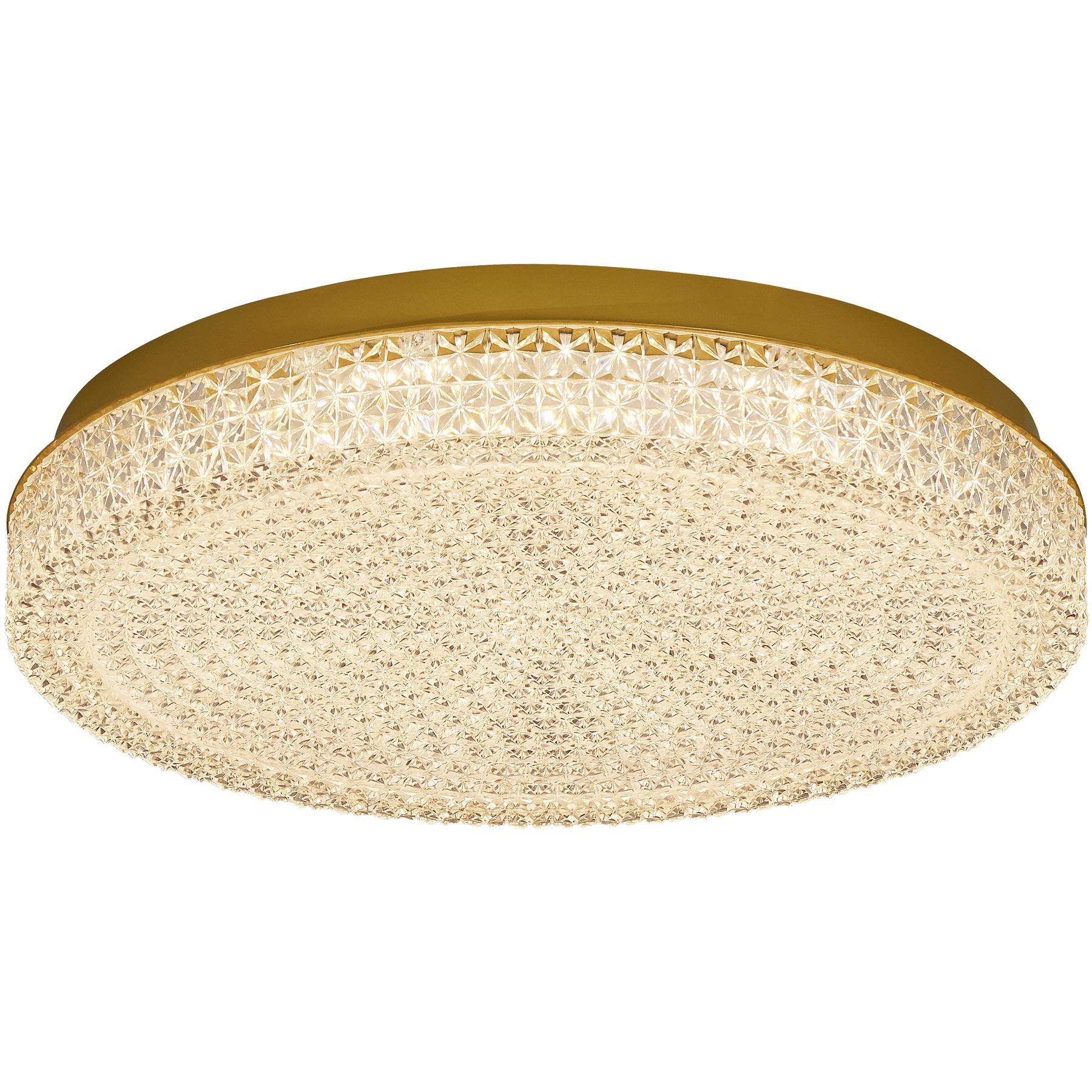 Front view of a luxury surface-mounted ceiling light.