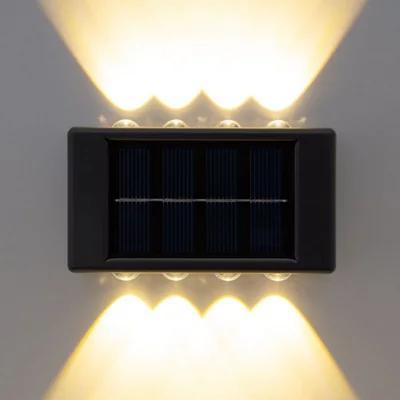 Front view of a solar wall light.