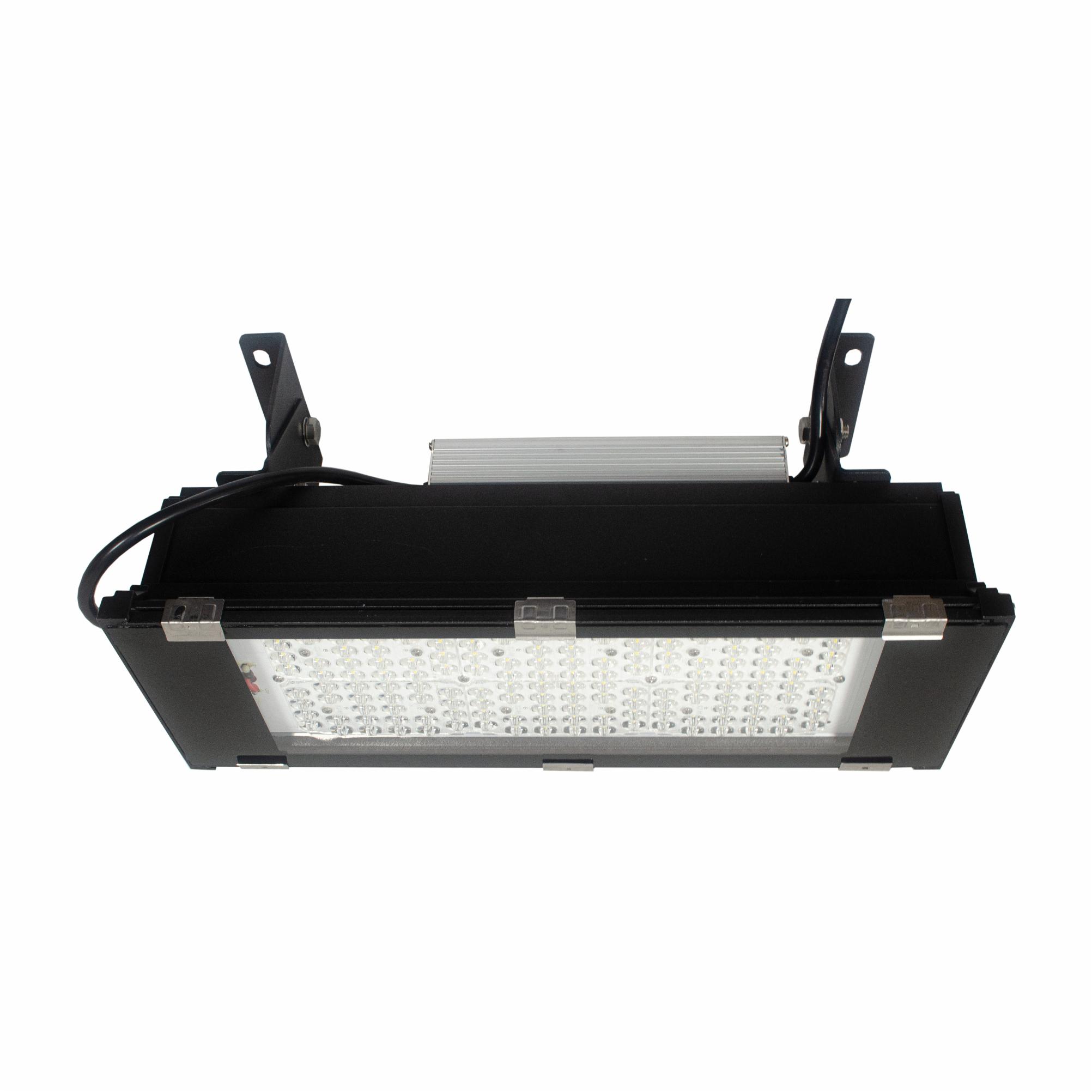 Front view of an LED tunnel light.
