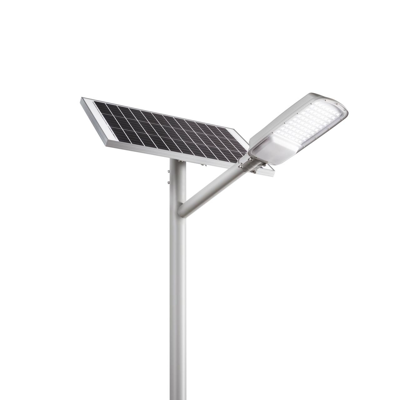 Solar parking light shown in a clean 45° product perspective.
