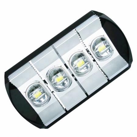Front view of a high power tunnel light.