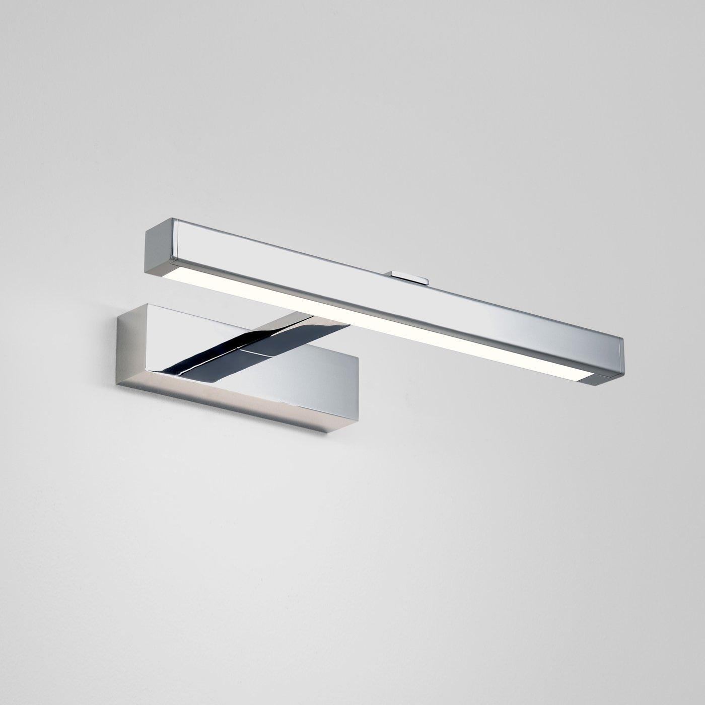 Front view of a premium mirror wall lamp with elegant diffused illumination.