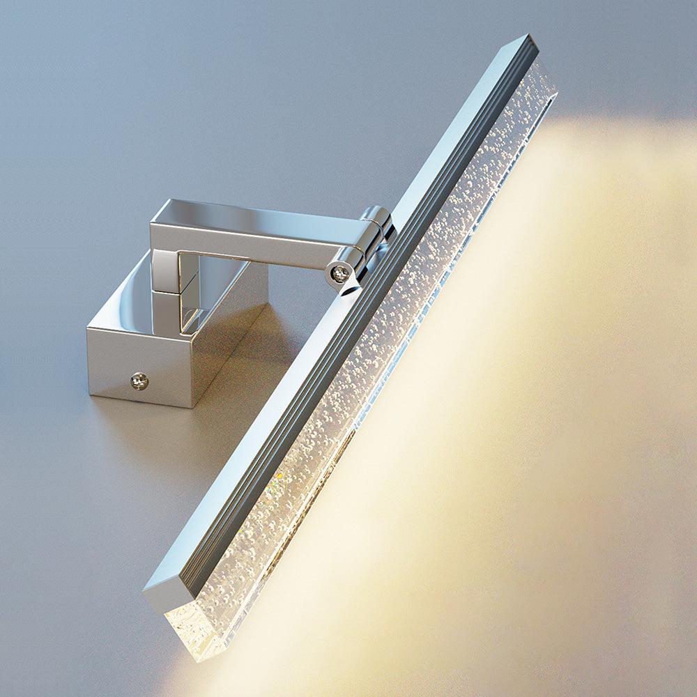 Front view of a premium mirror wall lamp with elegant diffused illumination.